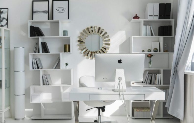 Custom Home Office Cabinets in Traverse City, Michigan