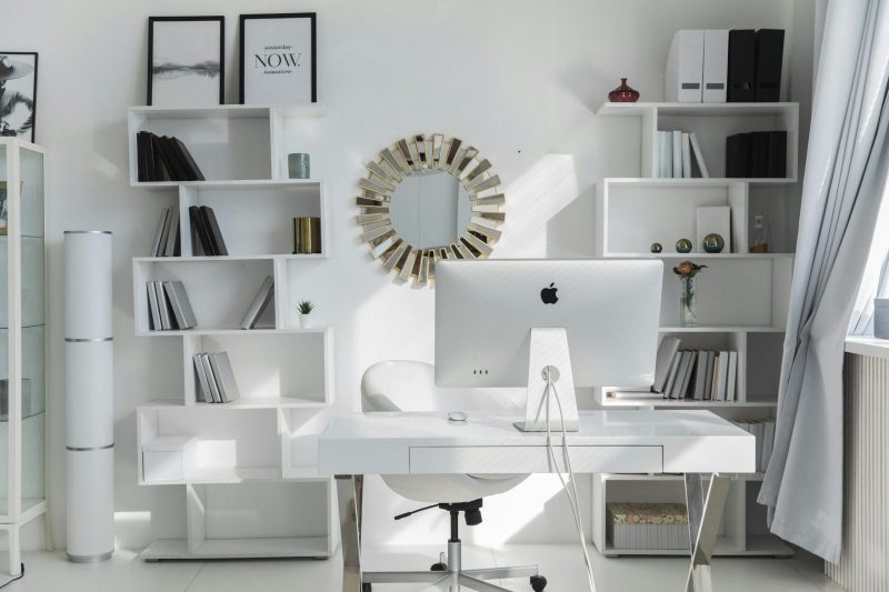 Custom Home Office Cabinets in Traverse City, Michigan